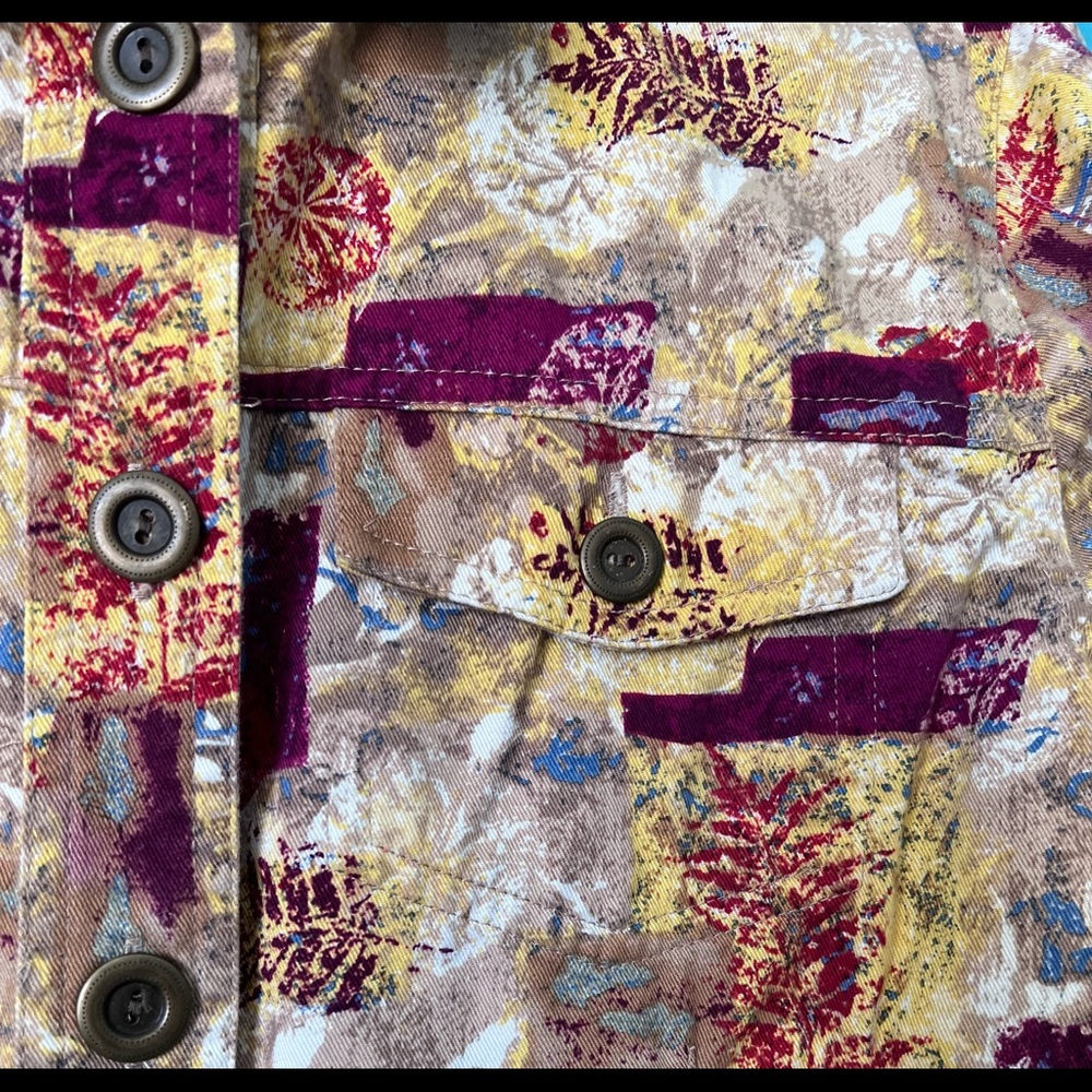 Colorful Button Down Jacket - Picture 4 of 5